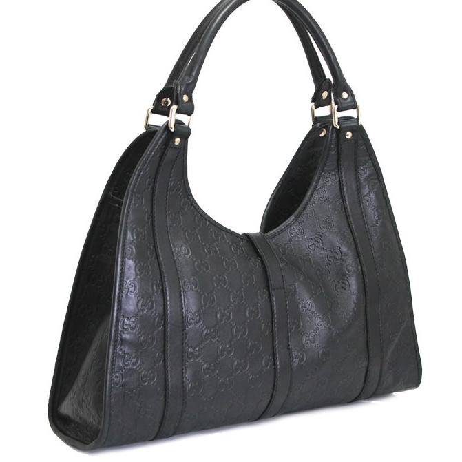 グッチ GUCCI ハンドバッグ ジャッキー GG グッチシマ レザー グッチ GUCCI グッチシマ ジャッキー ハンドバッグ レザー 黒 【64999