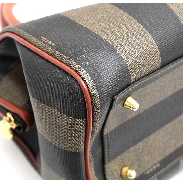 フェンディ FENDI ヴィンテージ ペカン 2WAY ミニボストンバッグ PVC