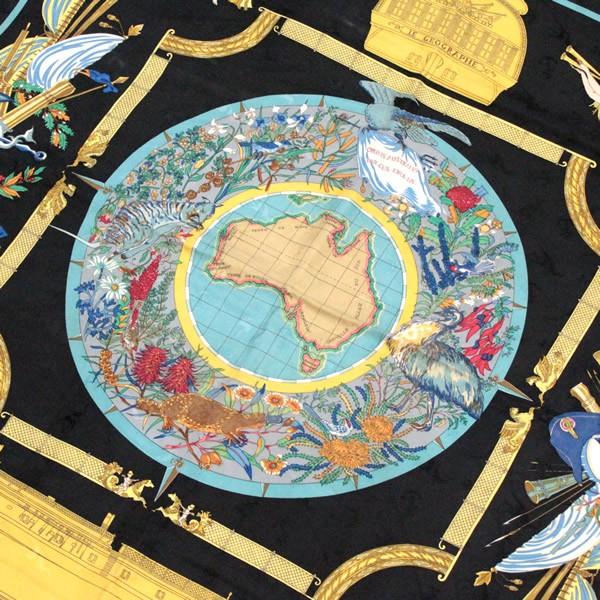 HERMES エルメス カレ90 LE GEOGRAPHE 地理学者 エルメス スカーフ カレ90 LE GEOGRAPHE 地理学者 ケース