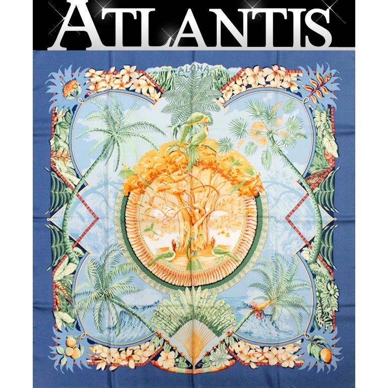 エルメス HERMES カレ90 大判スカーフ ALOHA アロハ マルチカラー