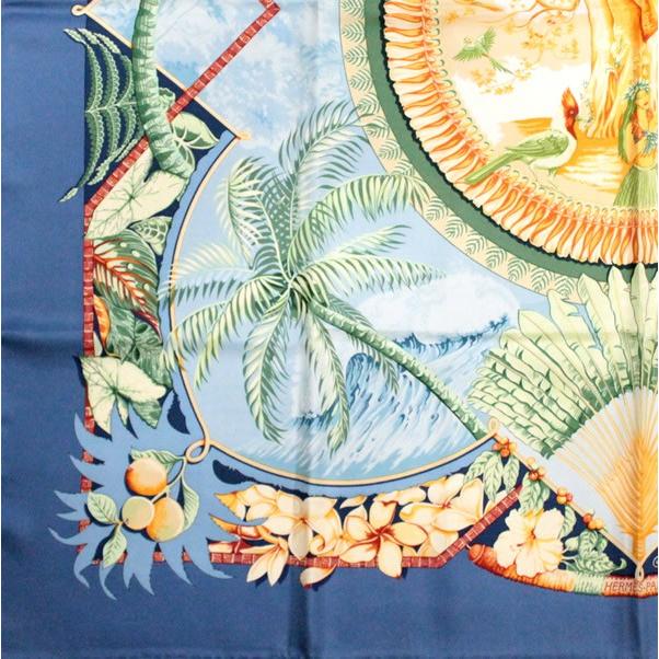 エルメス HERMES カレ90 大判スカーフ ALOHA アロハ マルチカラー