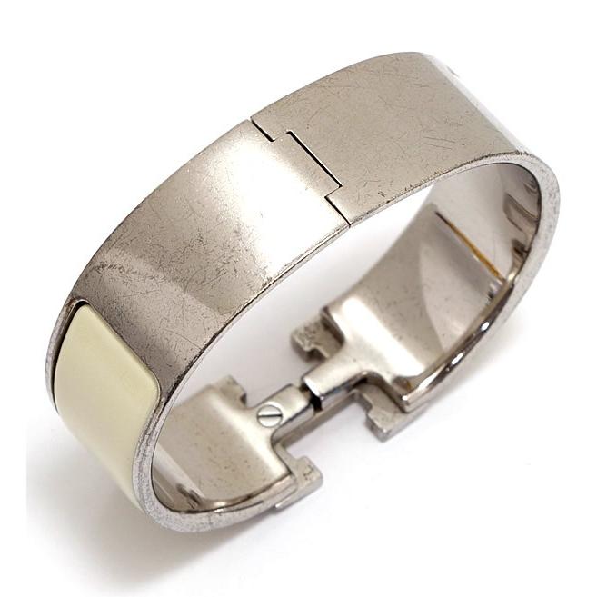 エルメス HERMES クリッククラックGM ブレスレット バングル シルバー