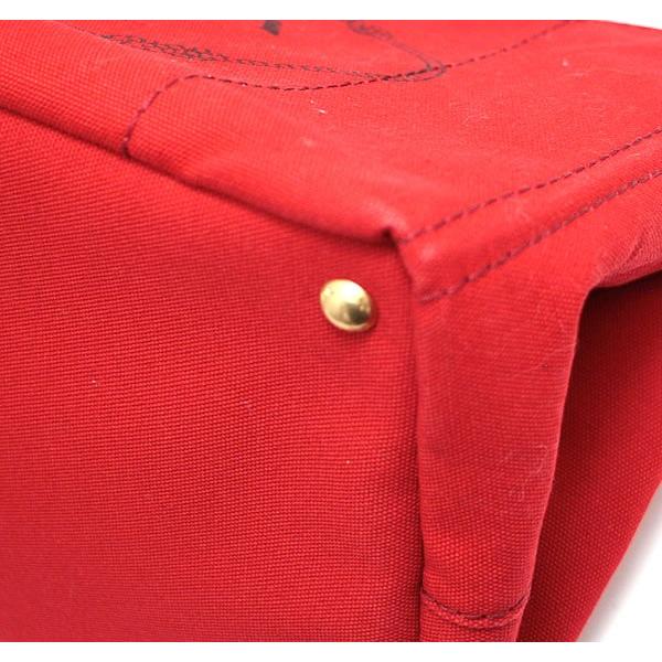 プラダ PRADA カナパM トートバッグ キャンバス 赤 レッド 【65124】 |  | 03