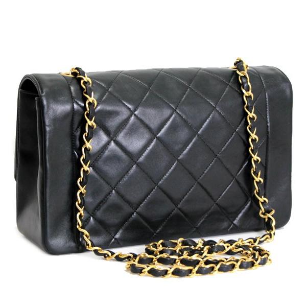 CHANEL(シャネル) ショルダーバッグ レディース ダイアナフラップマトラッセ ベージュ ゴールド金具/チェーンショルダー/ブティックシールあり ラムスキン シャネル CHANEL ダイアナフラップ マトラッセ25 チェーンショルダー