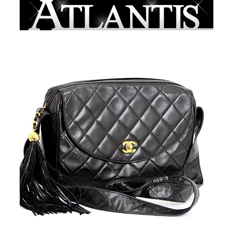 シャネル CHANEL ヴィンテージ マトラッセ フリンジ ショルダーバッグ 