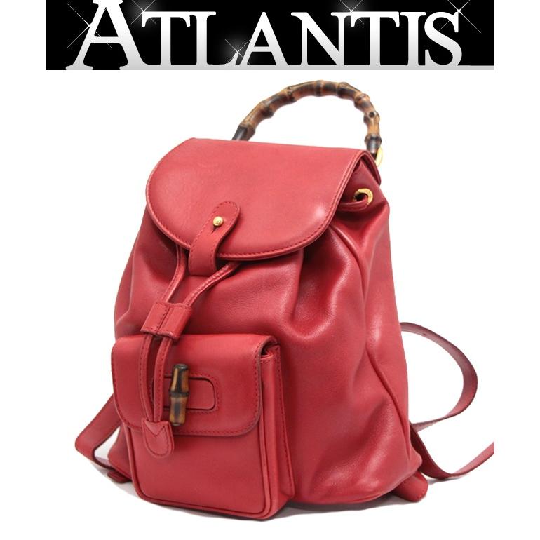 グッチ GUCCI バンブー リュックサック バックパック ミニ レザー