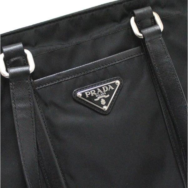 プラダ PRADA トートバッグ 三角ロゴ ナイロン 黒 【65395