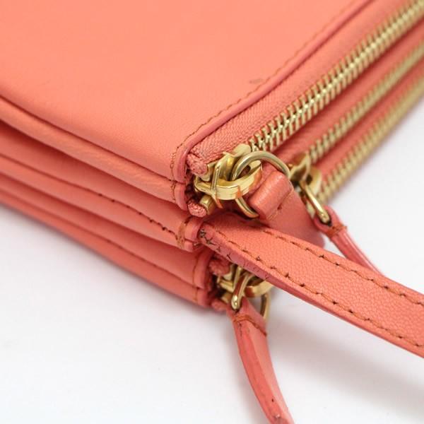 セリーヌ CELINE トリオ ショルダーバッグ スモール ラムスキン コーラルピンク 【65415】 |  | 07