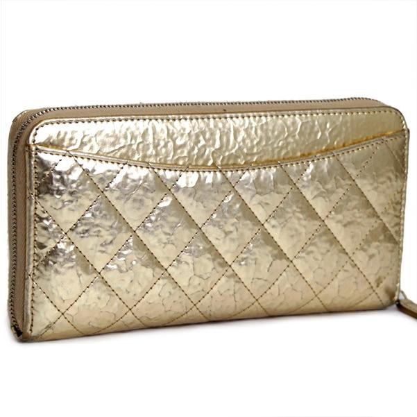 シャネル CHANEL マトラッセ ラウンドファスナー 長財布 レザー  