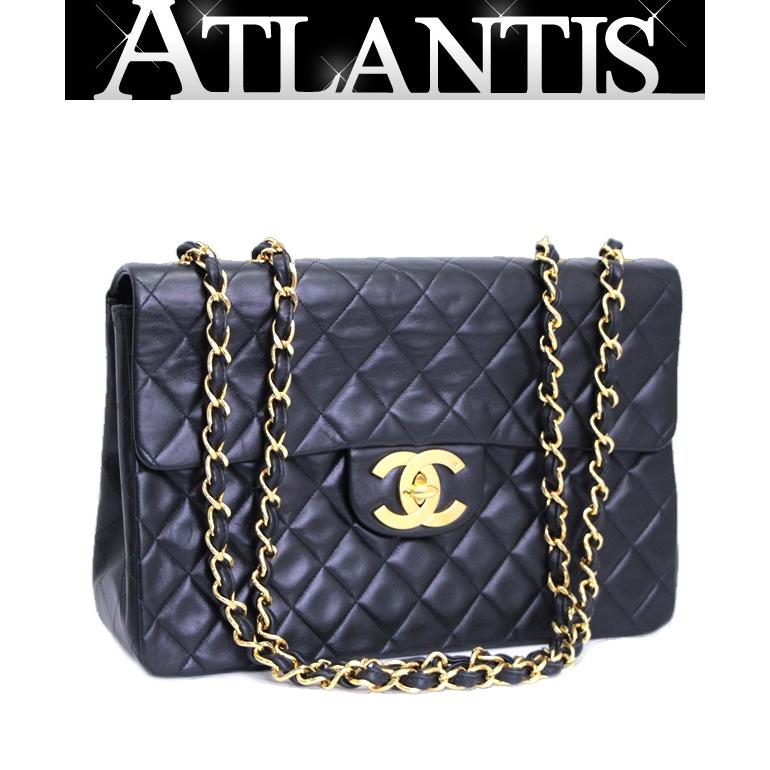 CHANEL デカマトラッセ34 CHANEL シャネル デカマトラッセ34 ショルダーバッグ ラムスキン