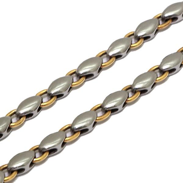 BVLGARI ブルガリ ライスチェーン ブレスレット K18YG ステンレス 楽天市場】美品 ブルガリ BVLGARI ライスチェーン ブレスレット