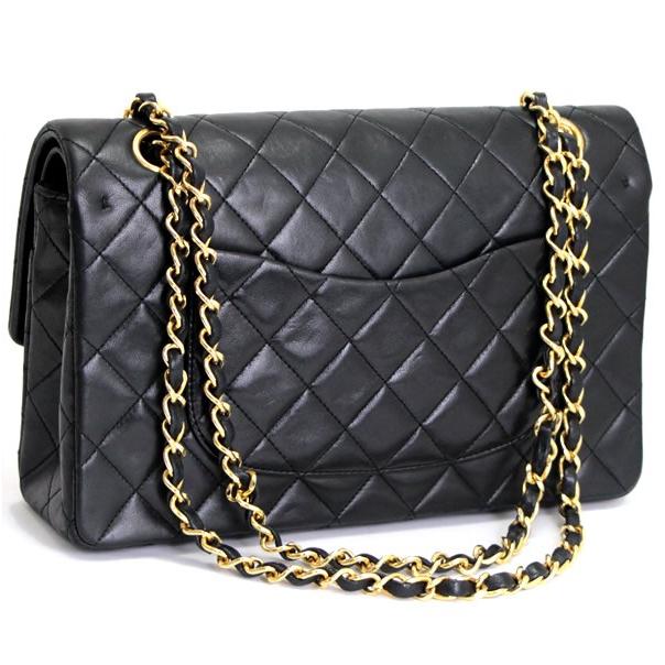 Wフラップ】シャネルマトラッセラウンドフラップチェーンショルダー  