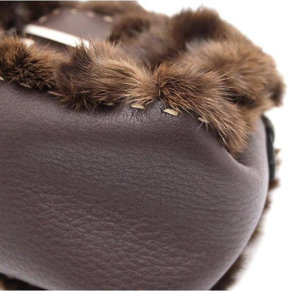 フェンディ FENDI セレリア ミンク マンマバケット ハンドバッグ