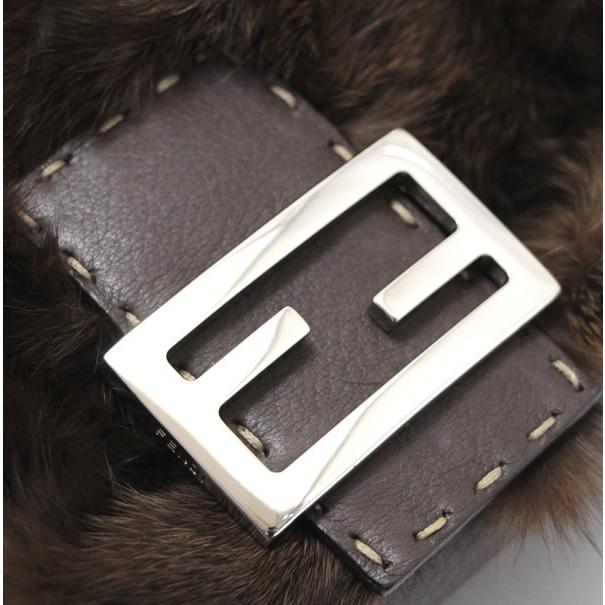 フェンディ FENDI セレリア ミンク マンマバケット ハンドバッグ