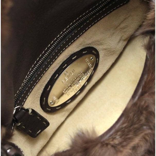 フェンディ FENDI セレリア ミンク マンマバケット ハンドバッグ