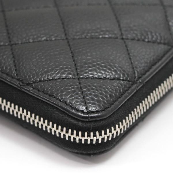 マトラッセ　長財布 明日着 限定カラー♪ 白xキャビア マトラッセ ZIP 長財布 CHANEL