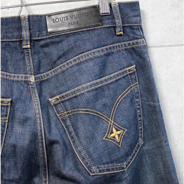 美品 ルイヴィトン Louis Vuitton ストレートデニム パンツ size:38 