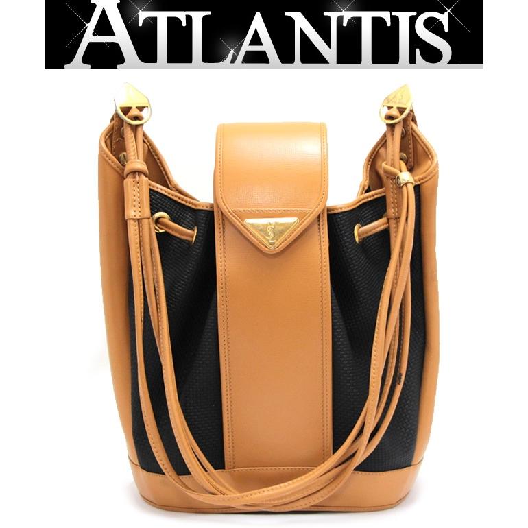 美品 イヴサンローラン YVES SAINT LAURENT ヴィンテージ YSL ロゴ 