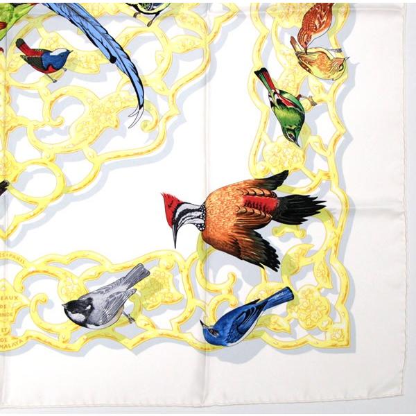 美品 エルメス HERMES カレ90 OISEAUX DE L'INDE ET L'HIMALAYA インド