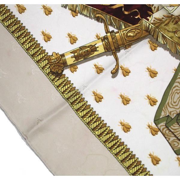 エルメス HERMES カレ90 NAPOLEON ナポレオン 大判スカーフ ベージュ
