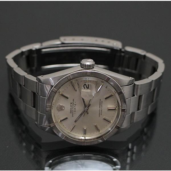 美品 ロレックス ROLEX アンティーク オイスターパーペチュアルデイト エンジンターンドベゼル シルバー文字盤 腕時計 SS 1501 2番台 1970年頃【66303】 |  | 01