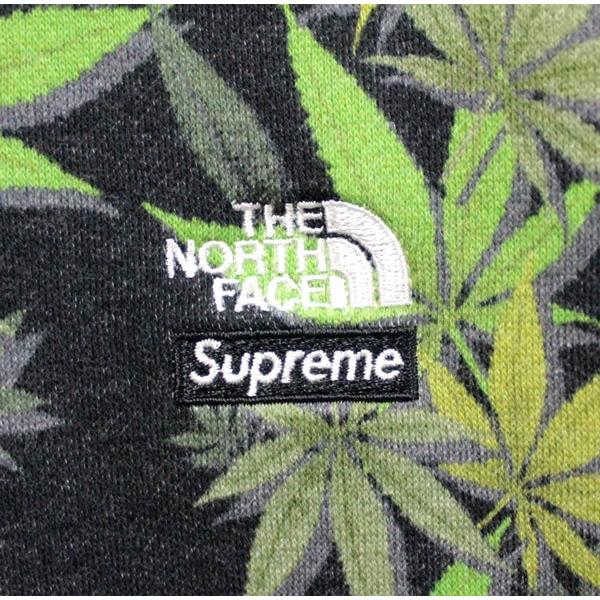 シュプリーム Supreme×THE NORTH FACE Leaf スウェットパーカー フーディ コットン ×ポリエステル 黒 size:S 23AW 【66310】 シュプリーム Supreme×THE NORTH FACE Leaf スウェットパーカー