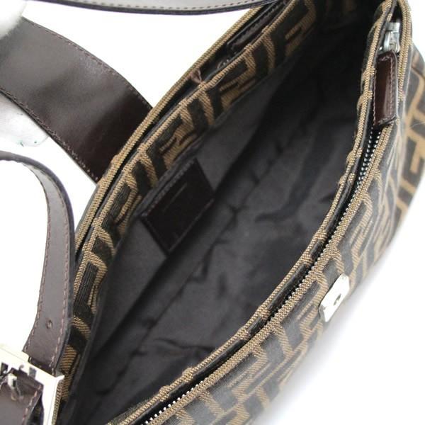 フェンディ FENDI マンマバケット ハンドバッグ ズッカ柄 ファスナー 