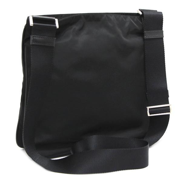 プラダ PRADA 三角ロゴ ショルダーバッグ ナイロン 黒 【66416