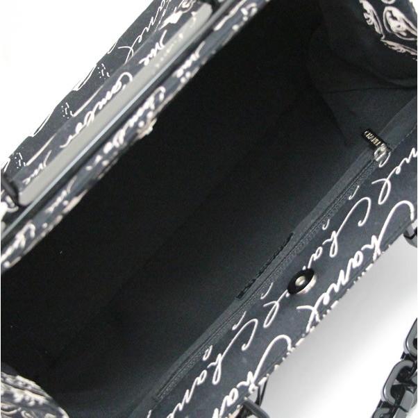 シャネル CHANEL プラチェーン キャンバス ワンショルダーバッグ 黒 10