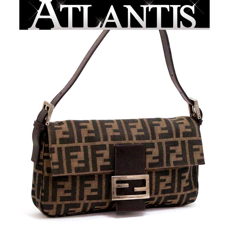 フェンディ FENDI マンマバケット ハンドバッグ ズッカ柄 ブラウン 