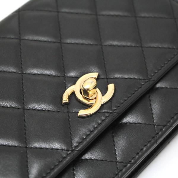 シャネル CHANEL マトラッセ トレンディ CC チェーンウォレット ラム