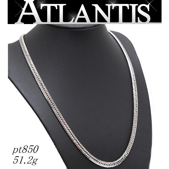 美品プラチナ850喜平12面トリプル50センチ30.2グラム プラチナ 12面トリプル喜平ネックレス PT850 30.2g 50cm