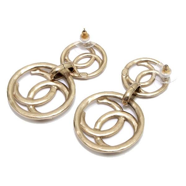 シャネル CHANEL スイング ダブルサークルココマーク ピアス A18P 