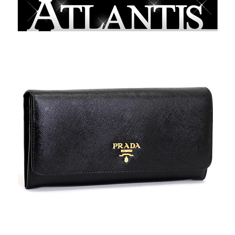 ❤️PRADA プラダ 1M1132 サフィアーノレザー 二つ折り 黒　長財布 プラダ PRADA ファスナー付き 二つ折り 長財布 サフィアーノレザー 黒