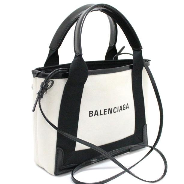 バレンシアガ BALENCIAGA ネイビーカバスXS 2WAY トートバッグ