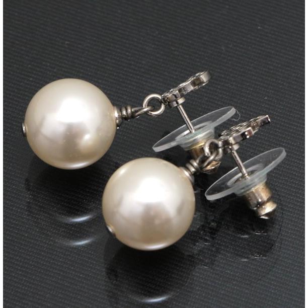 美品 シャネル CHANEL きらきら ミニココマーク スイングパール ピアス