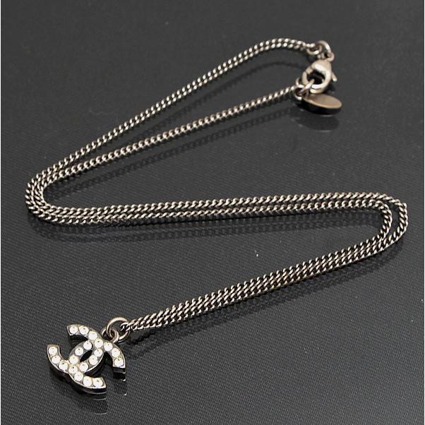 シャネル CHANEL きらきらココマーク ラインストーン ネックレス C11V 