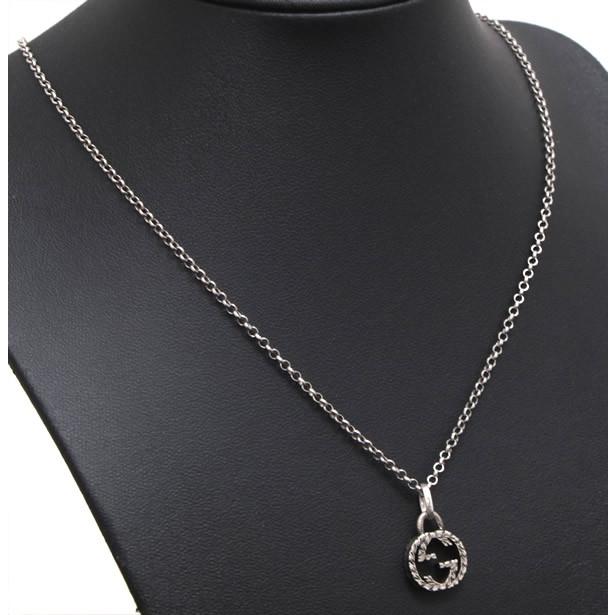 グッチ GUCCI インターロッキングG GGロゴ ネックレス シルバー SV925 