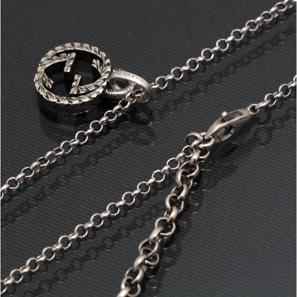 グッチ GUCCI インターロッキングG GGロゴ ネックレス シルバー SV925
