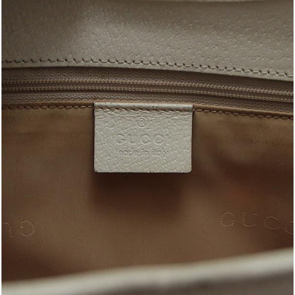 グッチ GUCCI ジャッキーハンドバッグ ワンショルダーバッグ 白 レザー