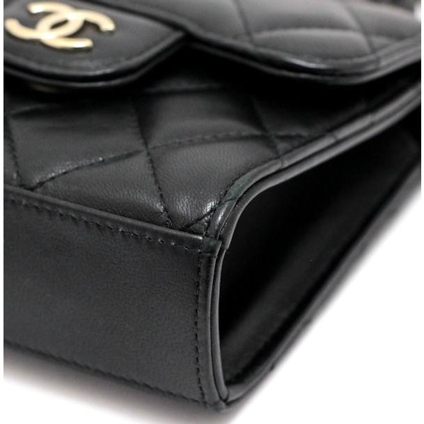 美品 シャネル CHANEL マトラッセ トップハンドル ミニフラップ  