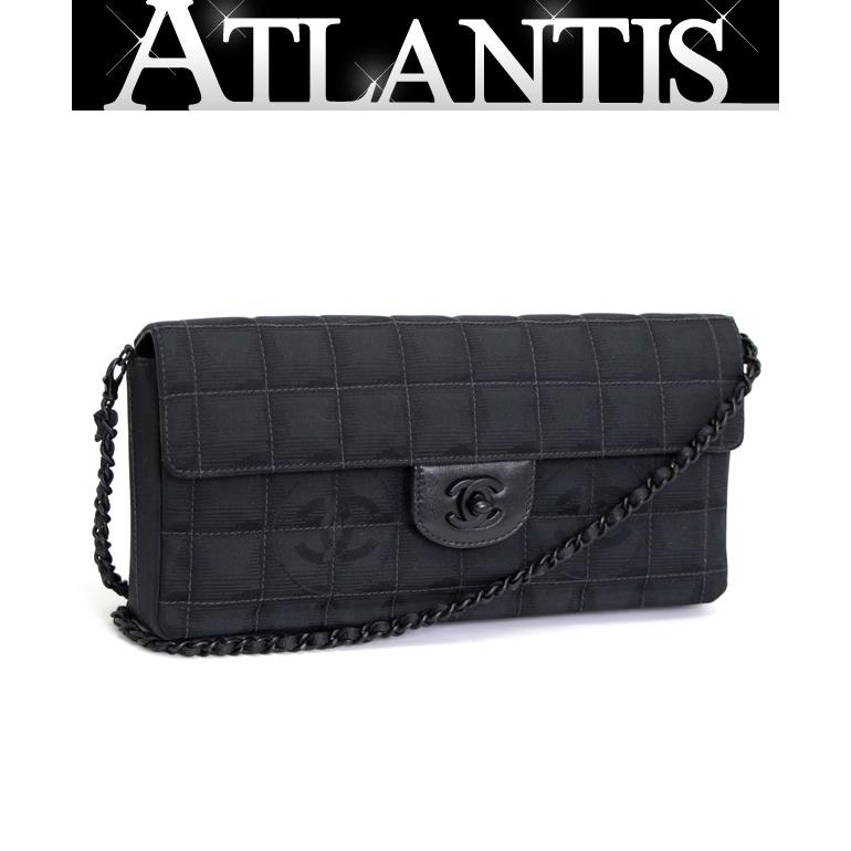 美品 シャネル CHANEL チョコバー ニュートラベルライン チェーン  