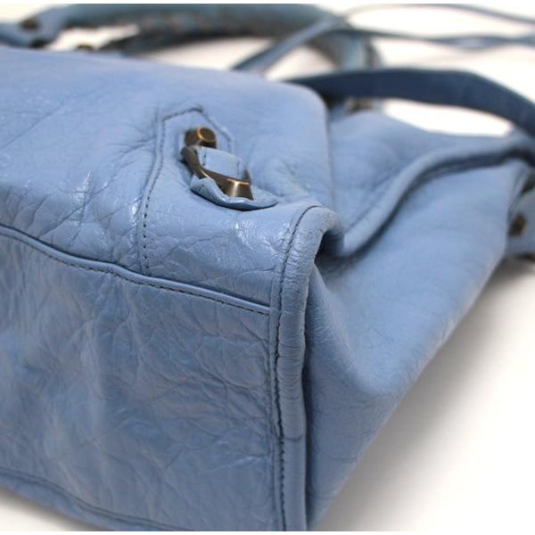 バレンシアガ BALENCIAGA ザ シティ 2WAYバッグ 115748 レザー ブルー