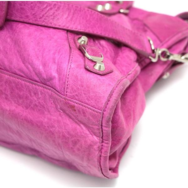 バレンシアガ ジャイアントシティ パープル ピンク系 レザー 2WAY 正規品 BALENCIAGA（バレンシアガ)ジャイアント シティ エディターズバッグ
