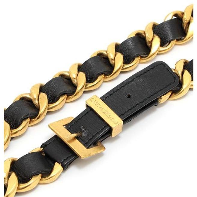 シャネル CHANEL ヴィンテージ チェーンベルト ゴールド 94A 【67119】