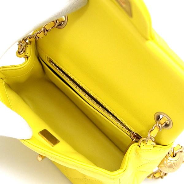 【在庫処分大セール】 シャネル CHANEL ミニマトラッセ チェーンショルダーバッグ ラム イエロー G金具 ランダムシリアル 【67152】 楽天市場】【在庫処分大セール】 シャネル CHANEL ミニマトラッセ