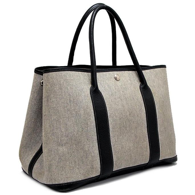 エルメス HERMES ガーデンパーティ― PMトートバッグ トワルアッシュ
