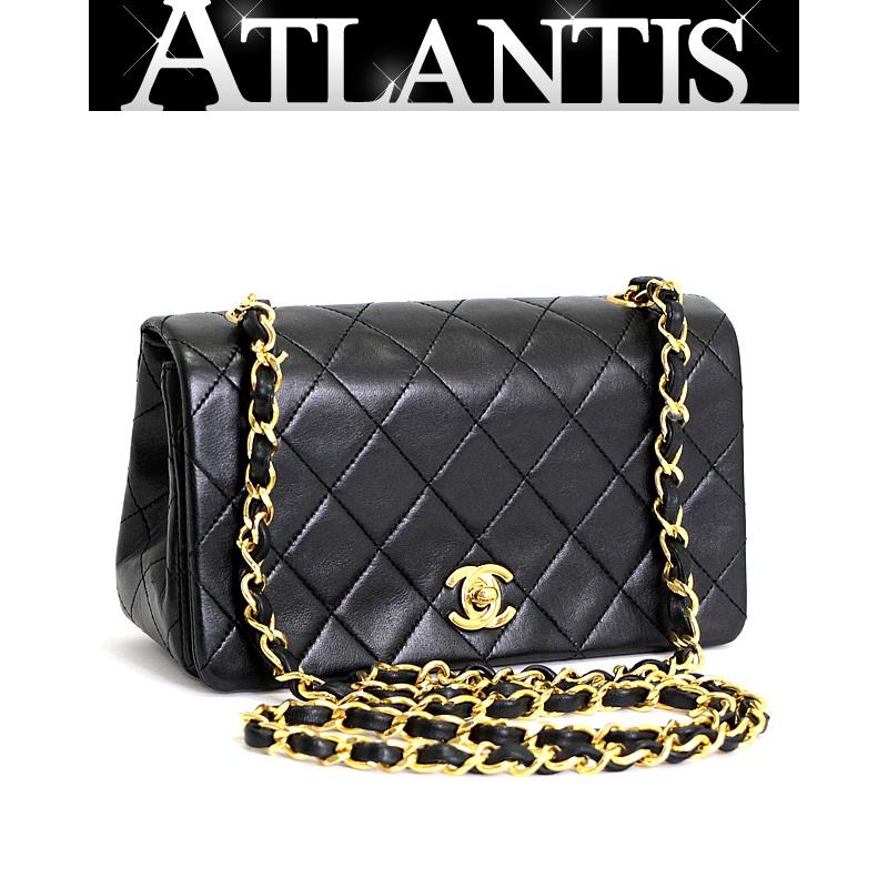 美品 シャネル CHANEL ミニマトラッセ フルフラップ チェーン