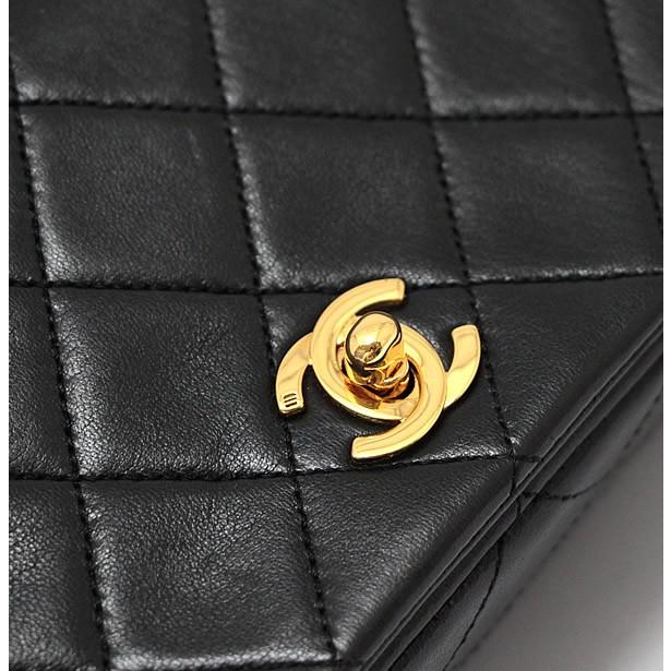 美品 シャネル CHANEL ミニマトラッセ フルフラップ チェーン