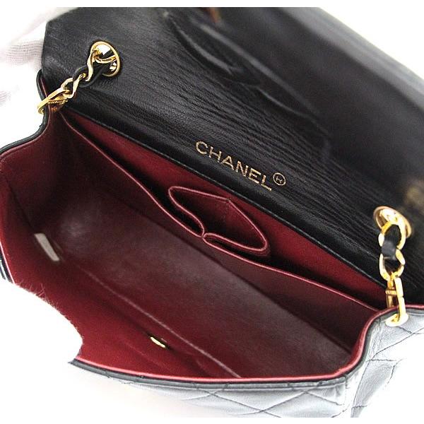美品 シャネル CHANEL ミニマトラッセ フルフラップ チェーン